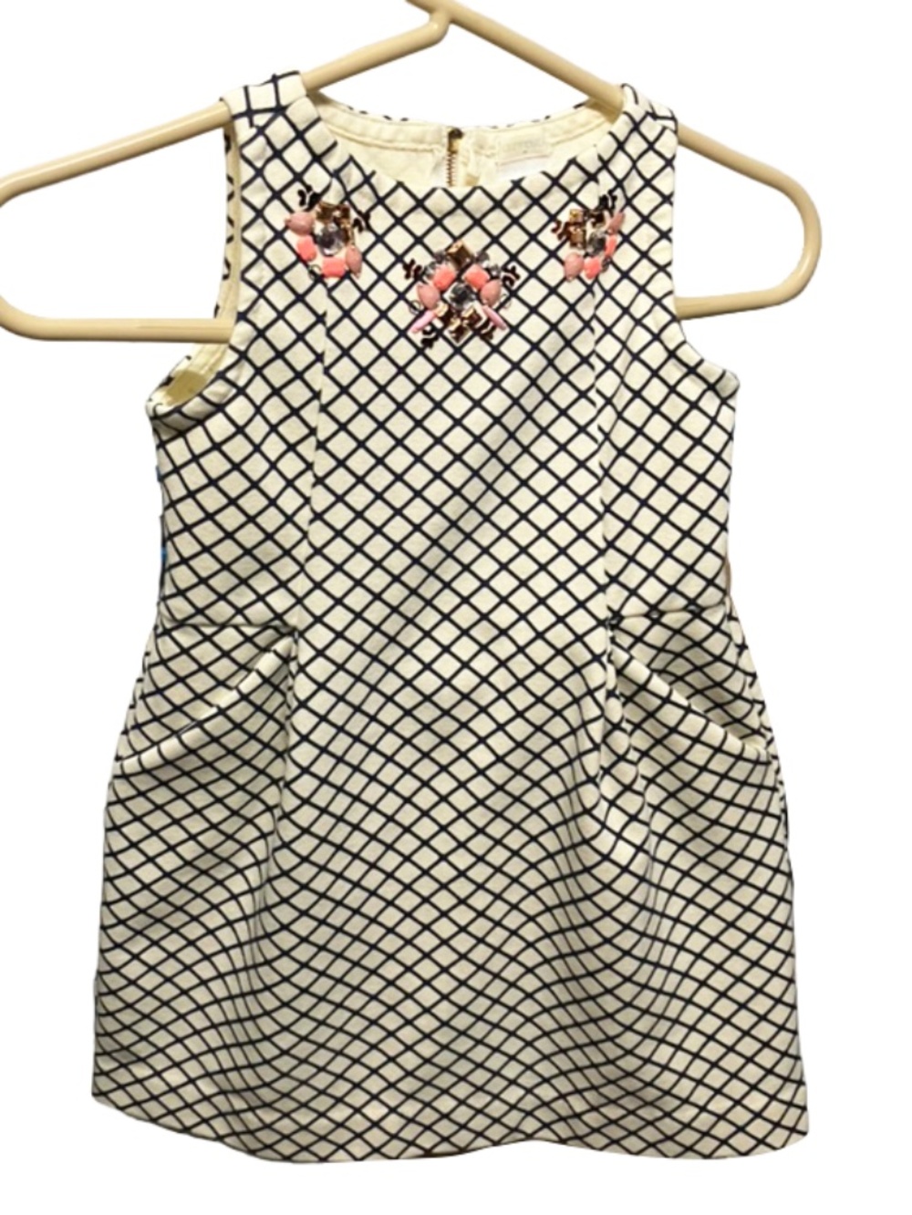 J. Crew Crewcuts Embellished Sleeveless Dress Girls Size 5